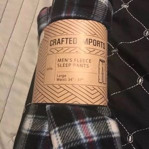 Crafted imports men’s fleece pj pant large